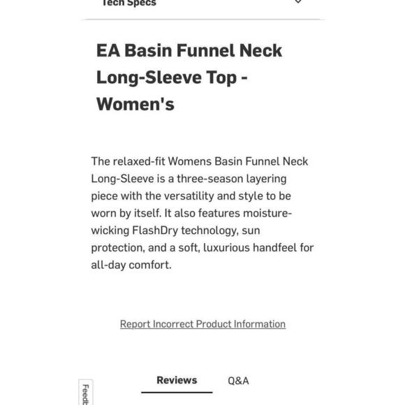 The North Face EA Basin Funnel Neck Long-Sleeve Sweatshirt / Size-Medium - Picture 11 of 11